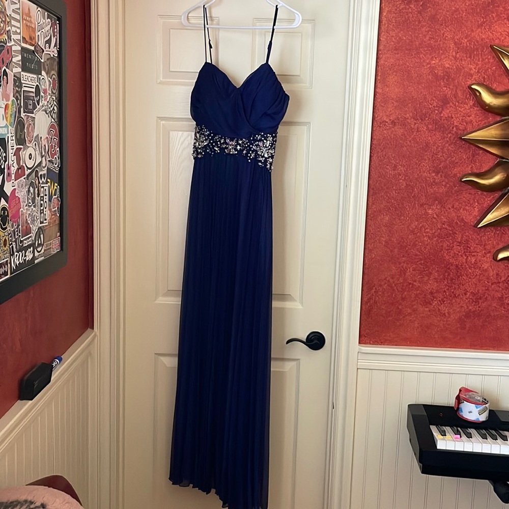 B.Darlin long dress in bluish/ purple size 11/12